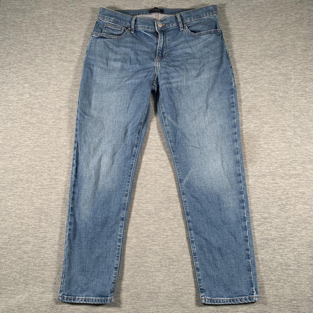 Banana Republic Jeans Womens 10 Blue Mid Rise Relaxed Boyfriend Denim 27 Inseam